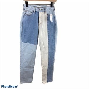 Pacsun patched mom jeans
